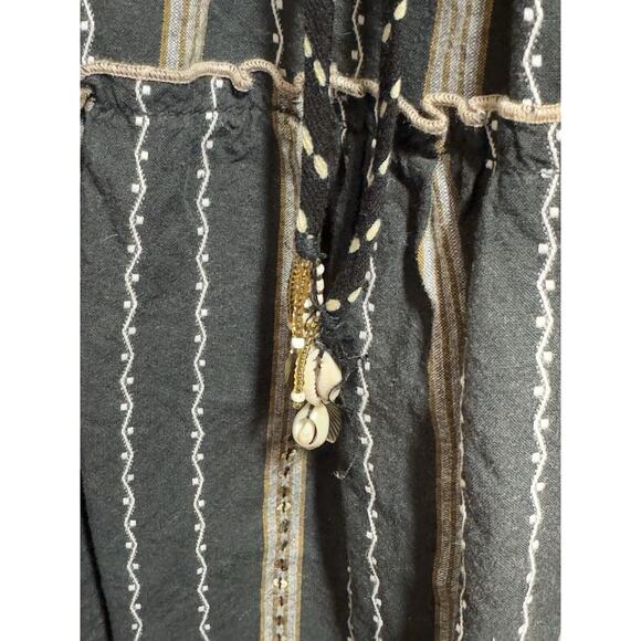 Vintage Usindo Tiered Drawstring Skirt Size XL Boho Bohemian Peasant Cottage - Picture 5 of 9